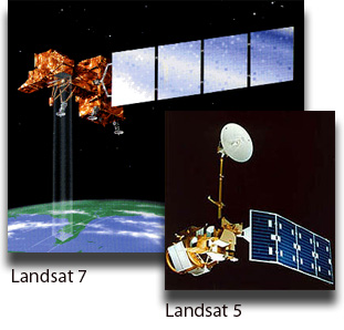Satellites Landsat 5 and 7